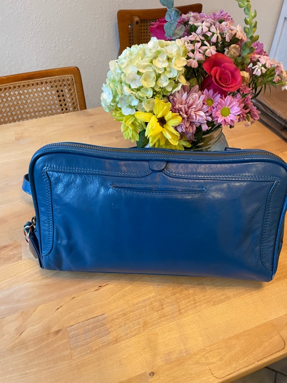 latico Blue Leather Crossbody Bag - Picture 2 of 10